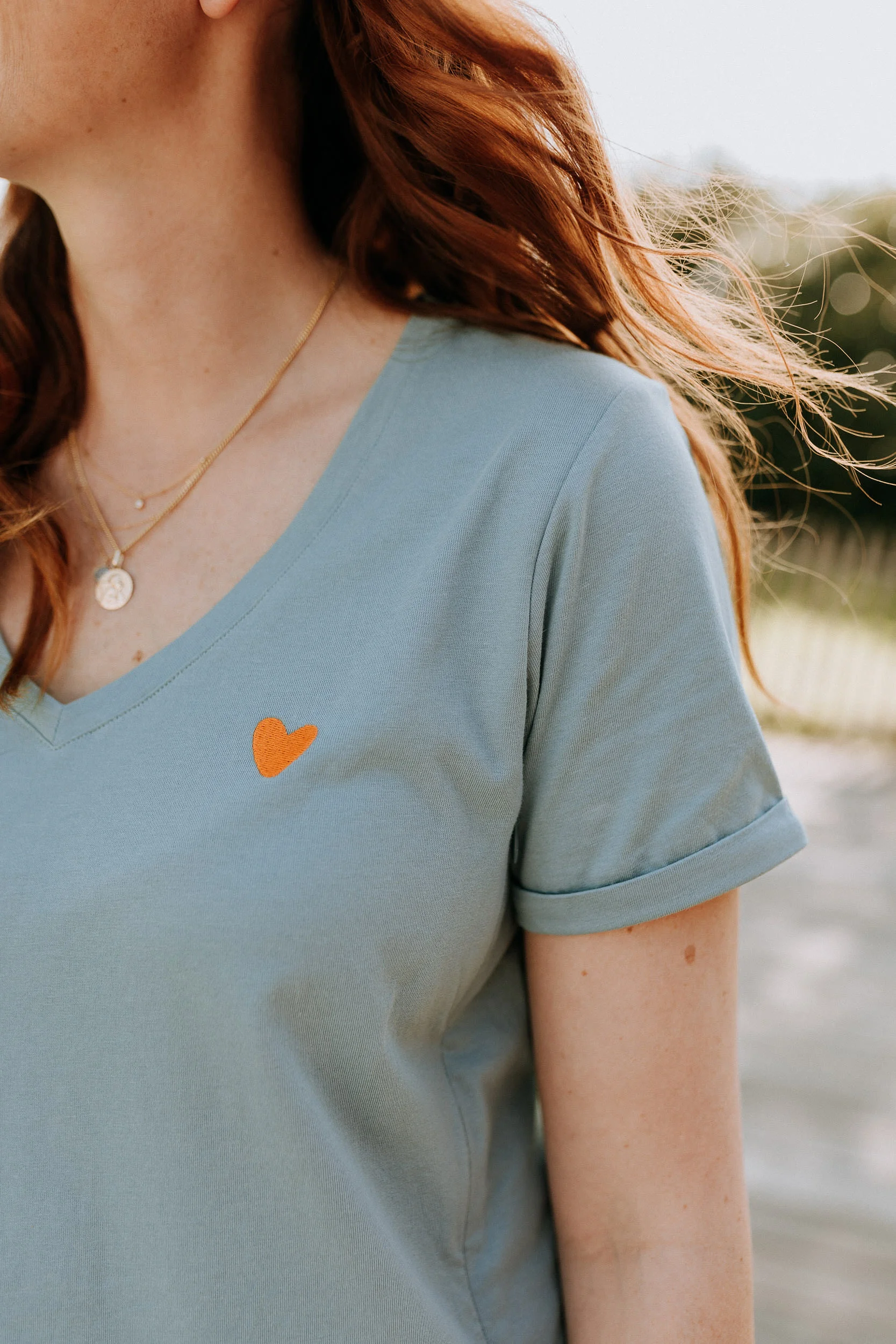 tee shirt allaitement vert sunset boulevard atelier belette