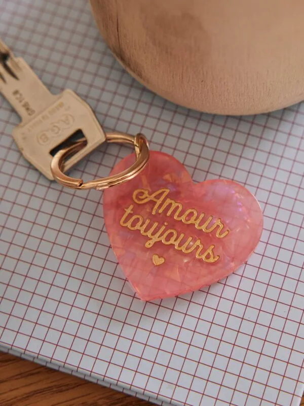porte-clés amour toujours atelier belette