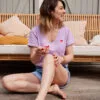t shirt allaitement lilas sweet lavender atelier belette