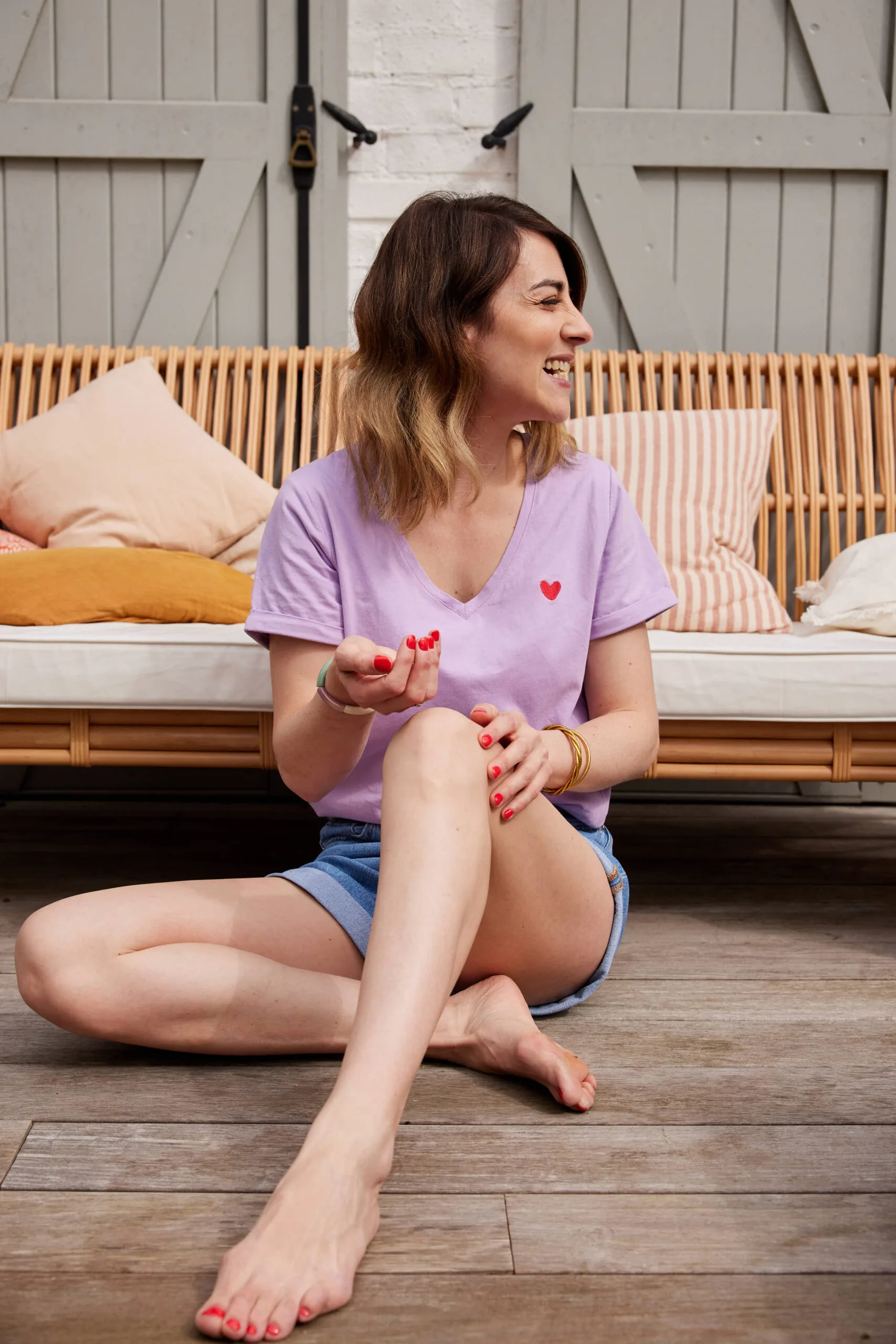 t shirt allaitement lilas sweet lavender atelier belette