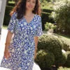 Robe allaitement bleu matisse dreams atelier belette