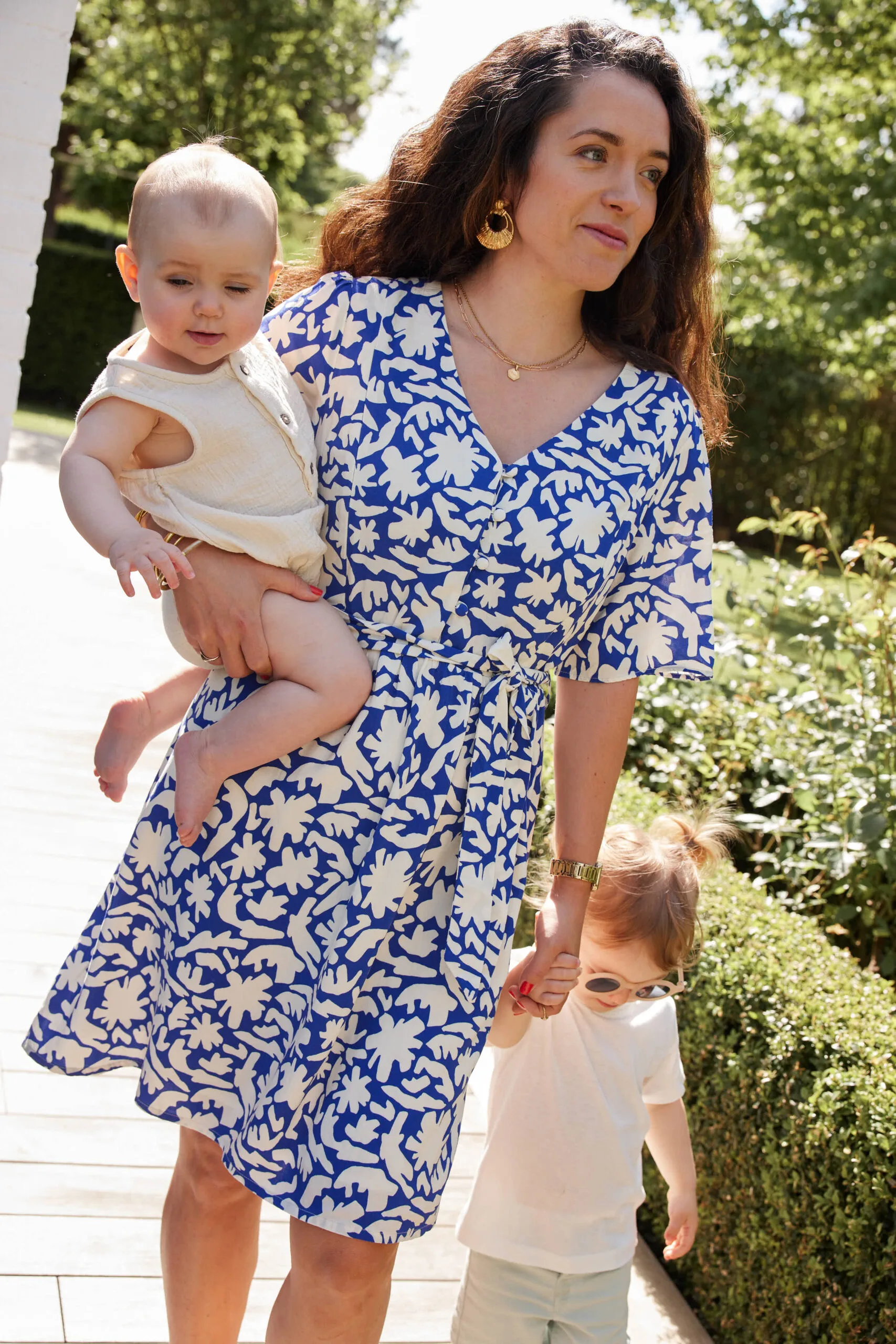 Robe allaitement bleu matisse dreams atelier belette