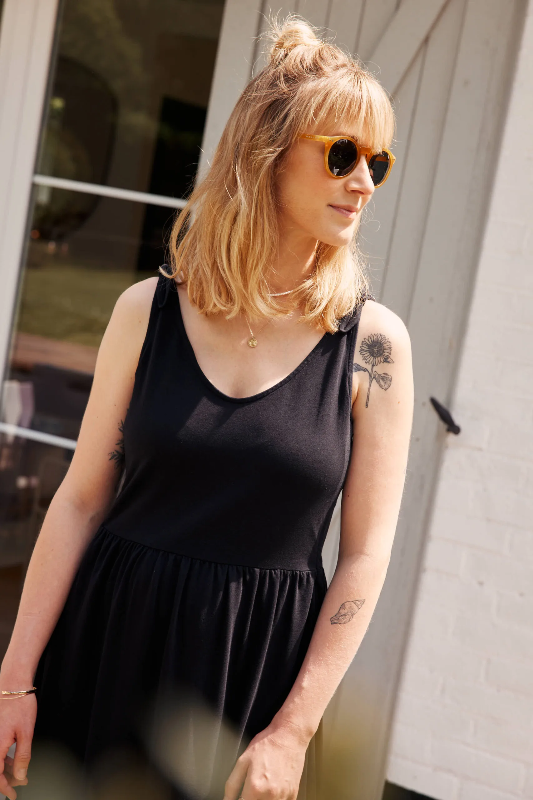 robe allaitement longue noire summertime atelier belette