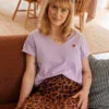 t shirt allaitement lilas sweet lavender atelier belette