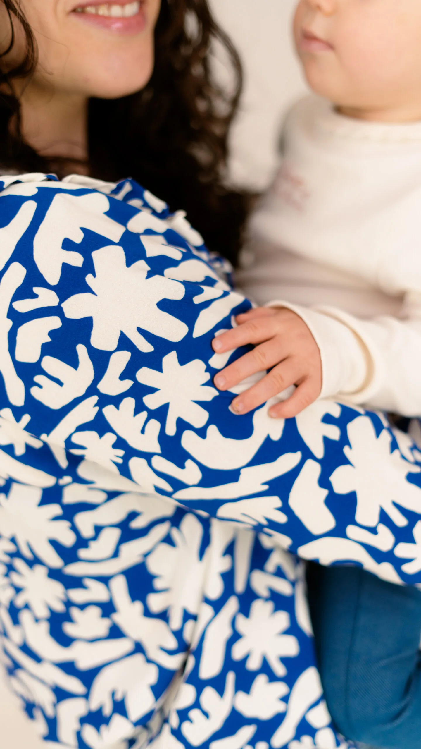 blouse allaitement bleue greek romance atelier belette