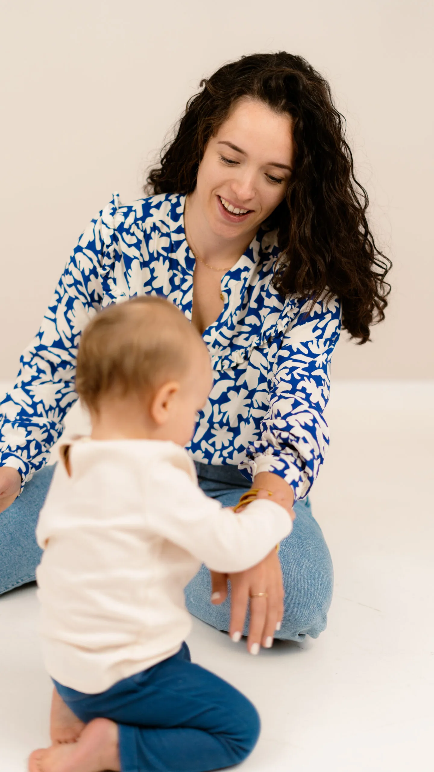 blouse allaitement bleue greek romance atelier belette