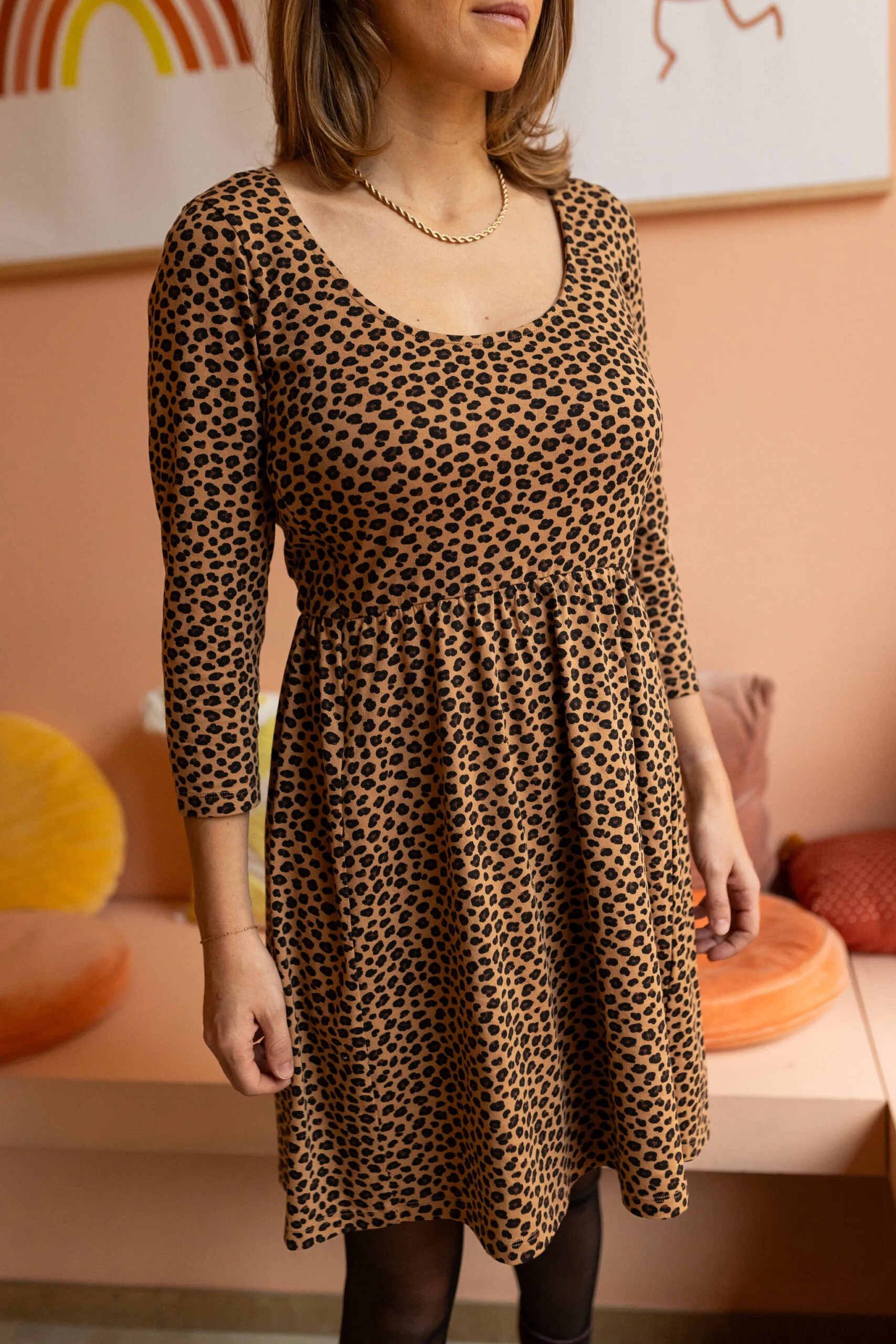 robe allaitement leopard atelier belette born to be wild