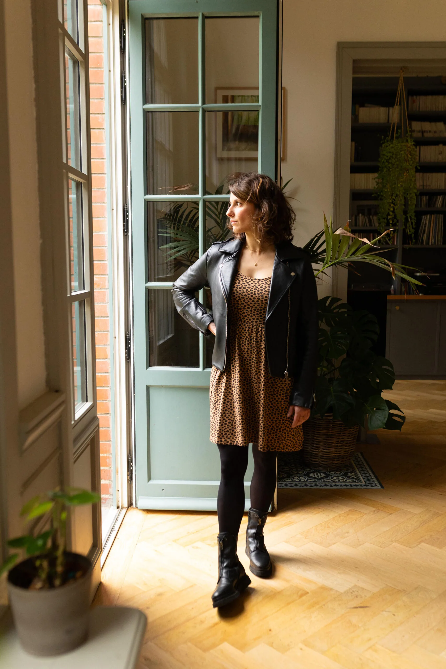 robe allaitement leopard atelier belette born to be wild