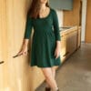 robe allaitement verte out of the woods atelier belette