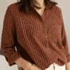 chemise allaitement rayée atelier belette hot chili