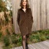 robe velours allaitement marron woodland walk atelier belette