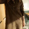robe velours allaitement marron woodland walk atelier belette