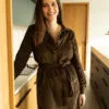 robe velours allaitement marron woodland walk atelier belette