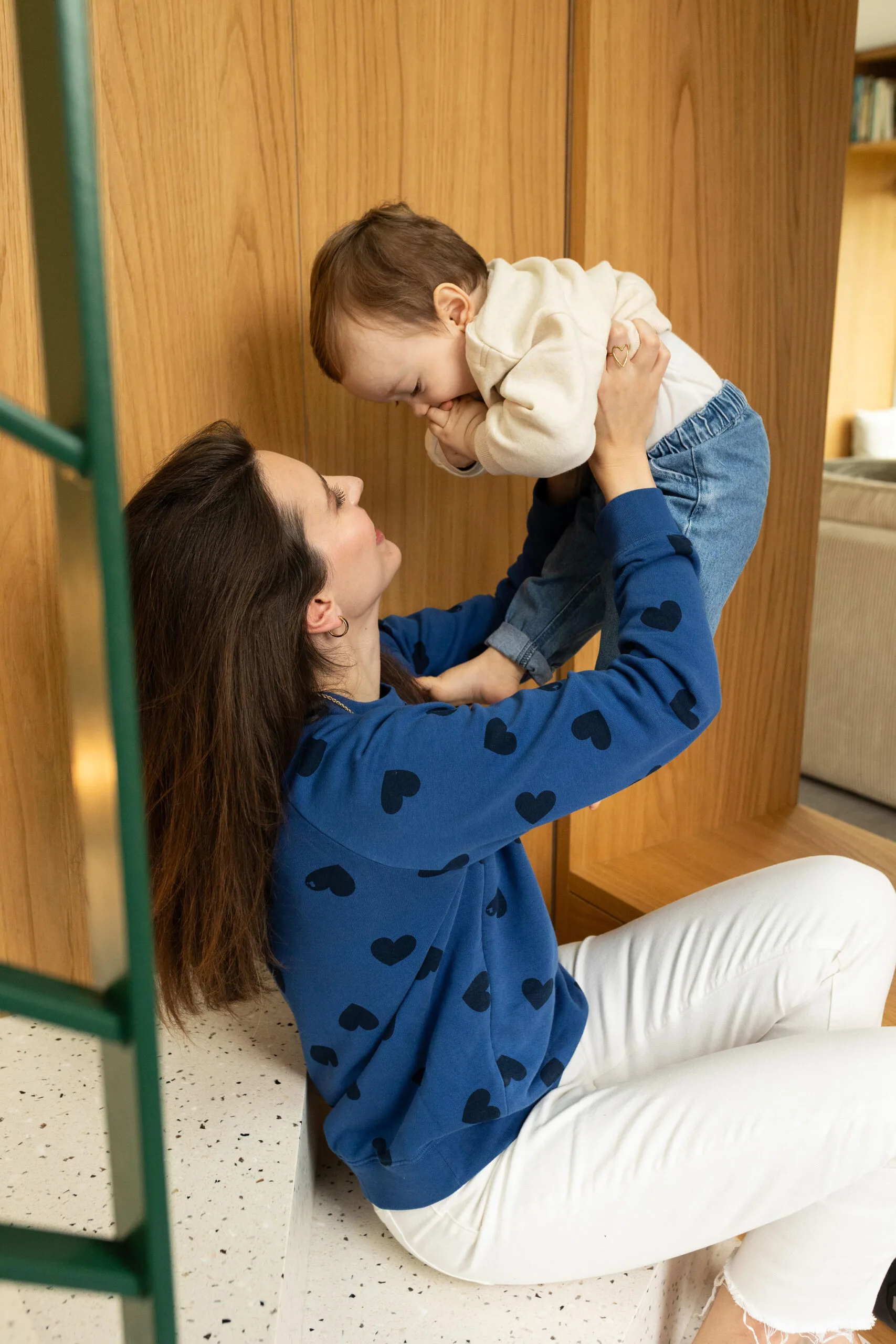 sweat d'allaitement blue valentine atelier belette