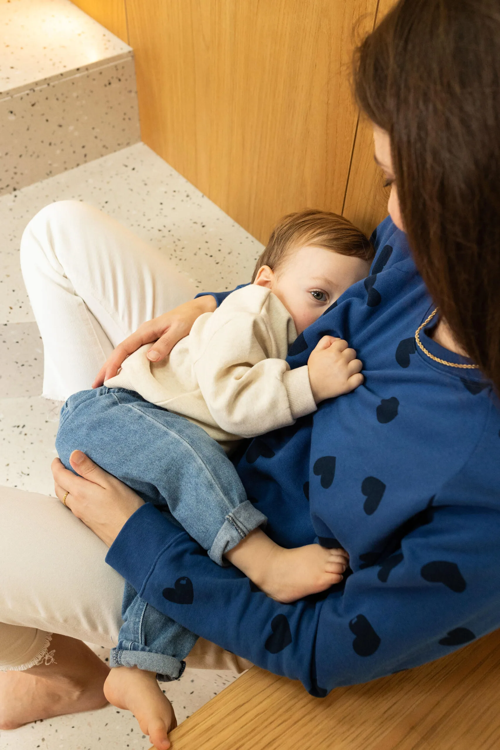 sweat d'allaitement blue valentine atelier belette