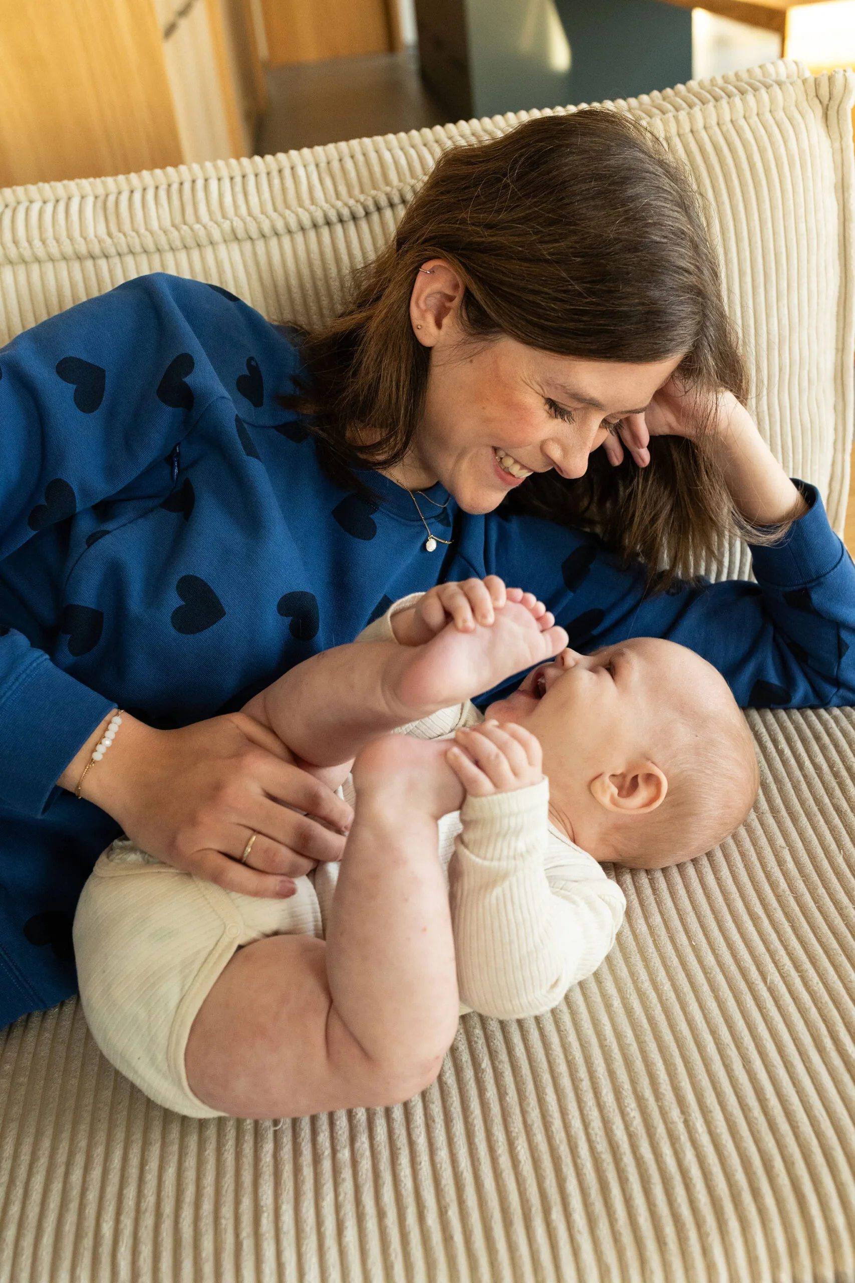sweat d'allaitement blue valentine atelier belette