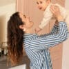 chemise d'allaitement rayée bleue atelier belette ocean drive