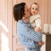 chemise d'allaitement rayée bleue atelier belette ocean drive