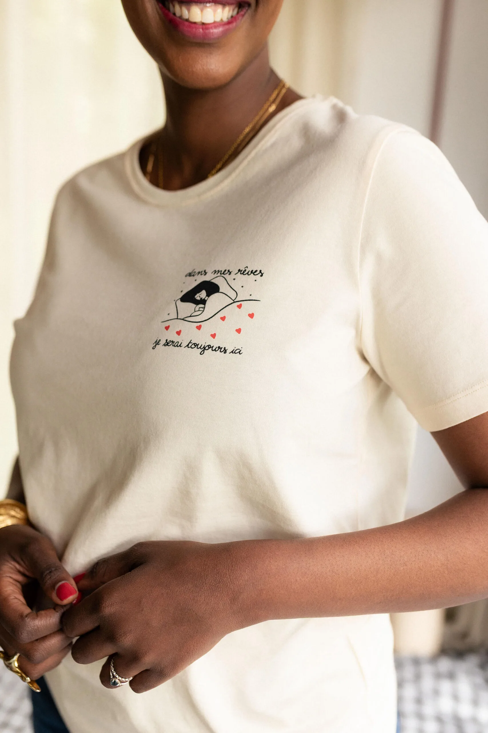 Tee shirt collab famille Atelier Belette Maude Manivert