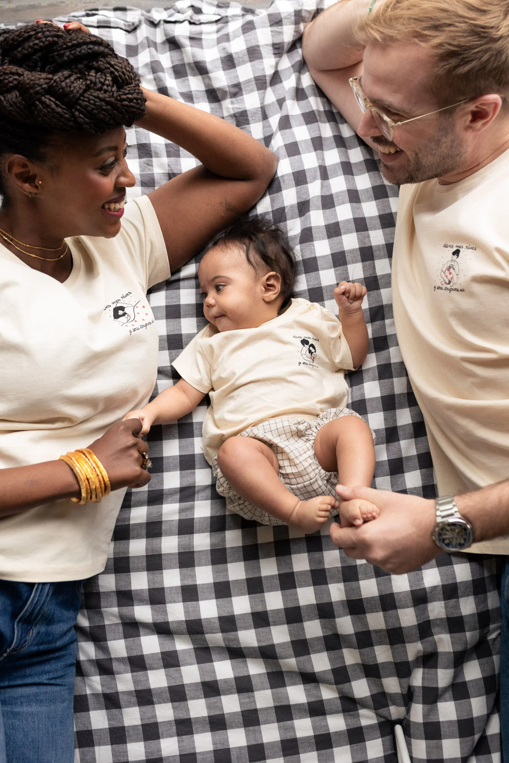 Tee shirt collab famille Atelier Belette Maude Manivert