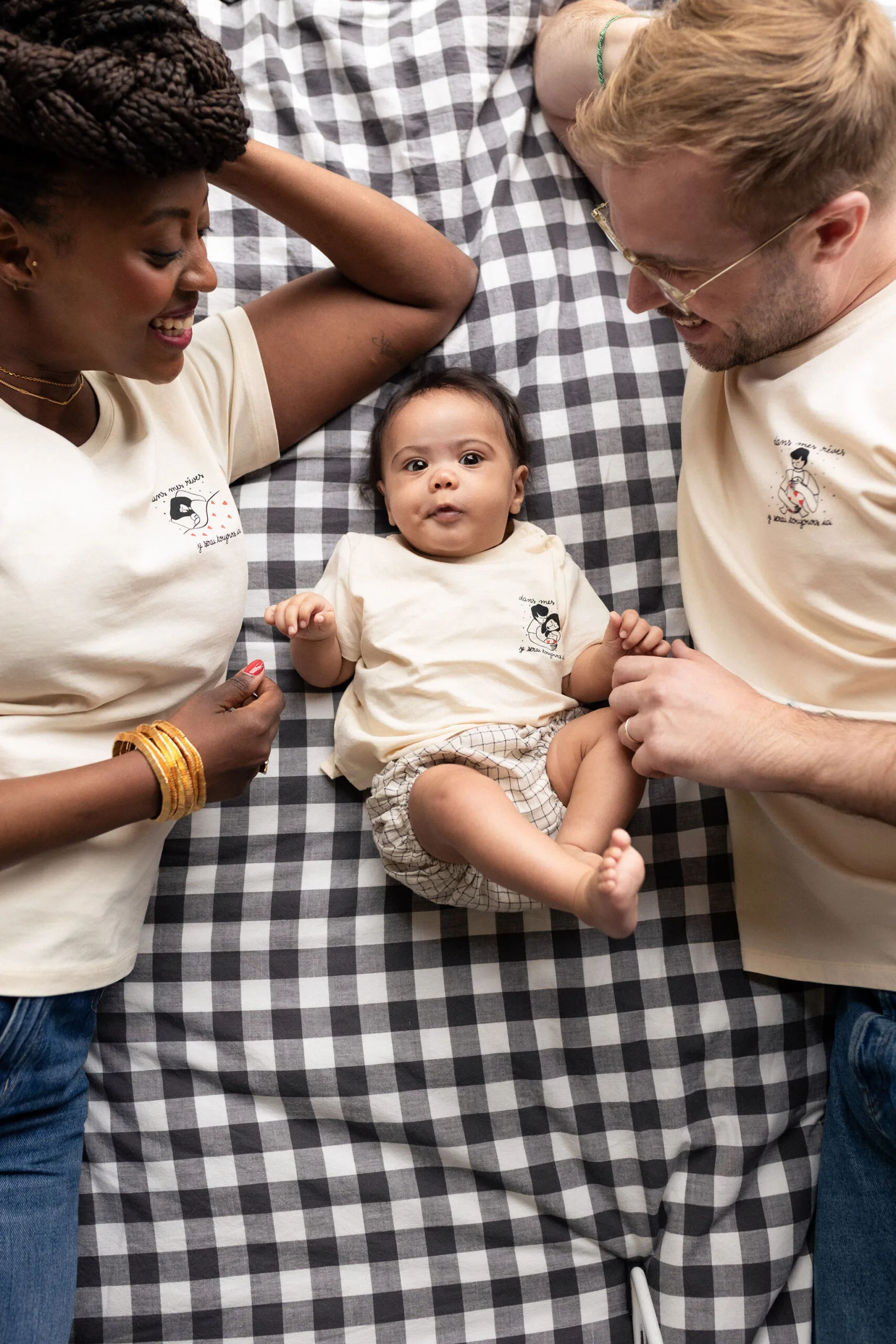 Tee shirt collab famille Atelier Belette Maude Manivert