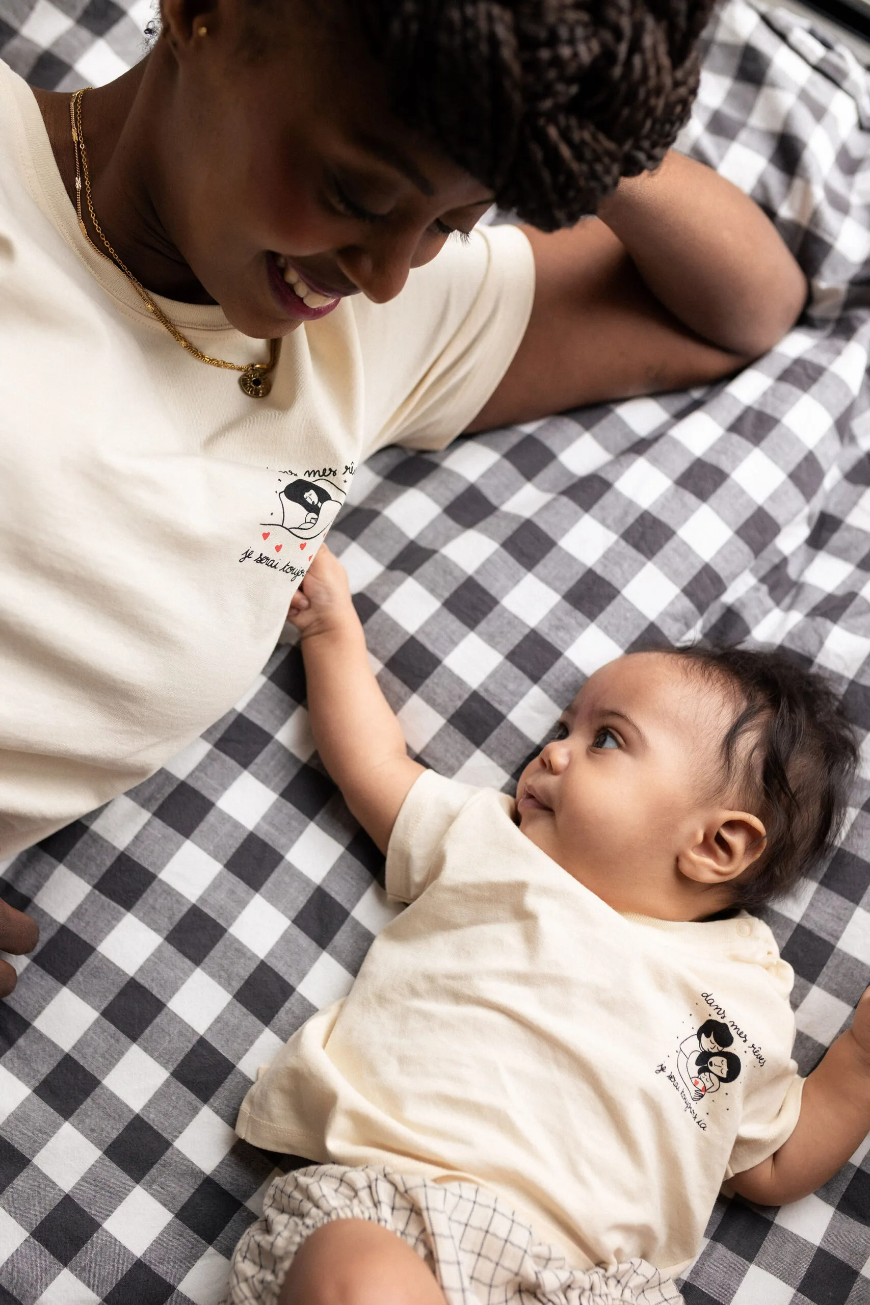 Tee shirt collab famille Atelier Belette Maude Manivert
