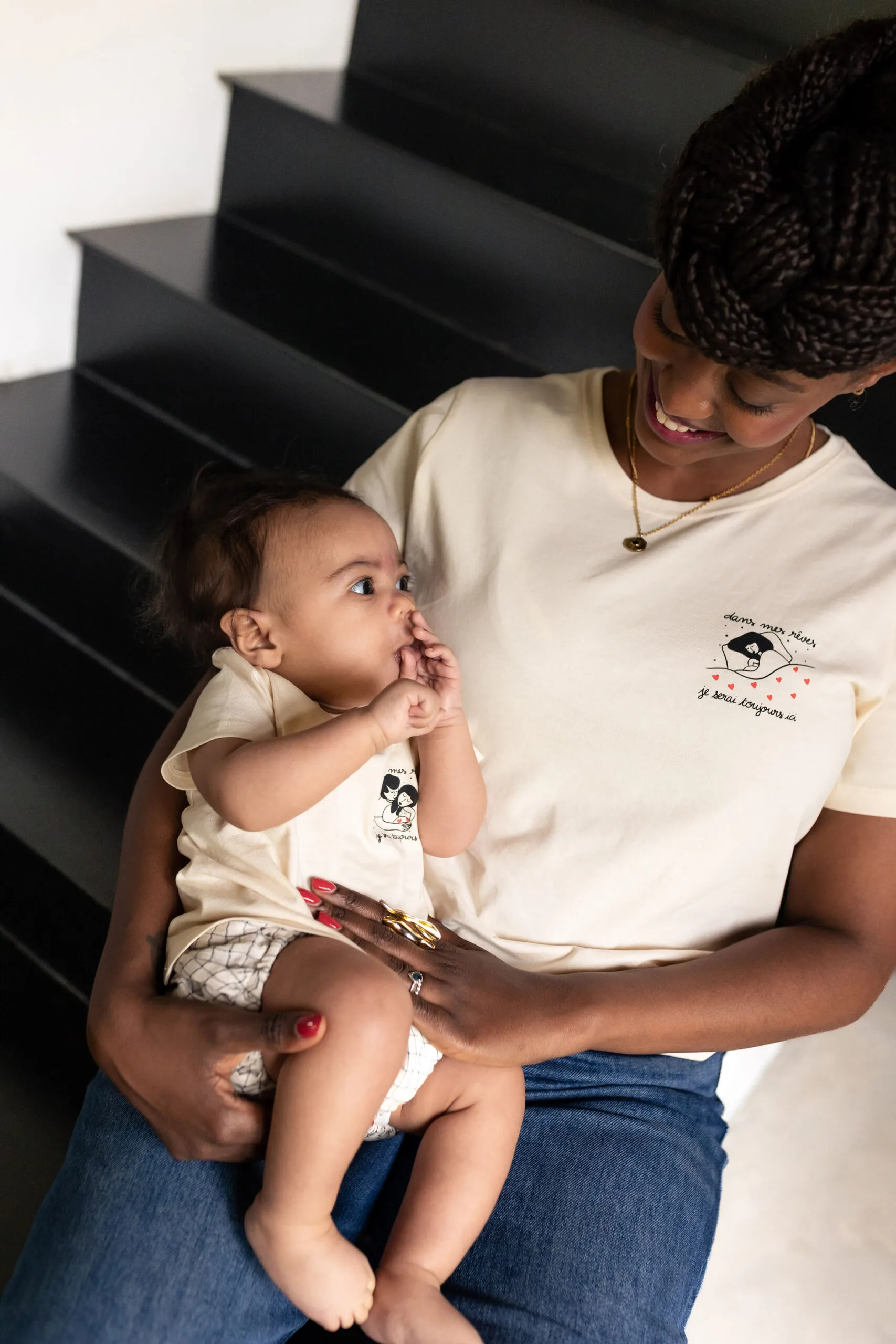 Tee shirt collab famille Atelier Belette Maude Manivert