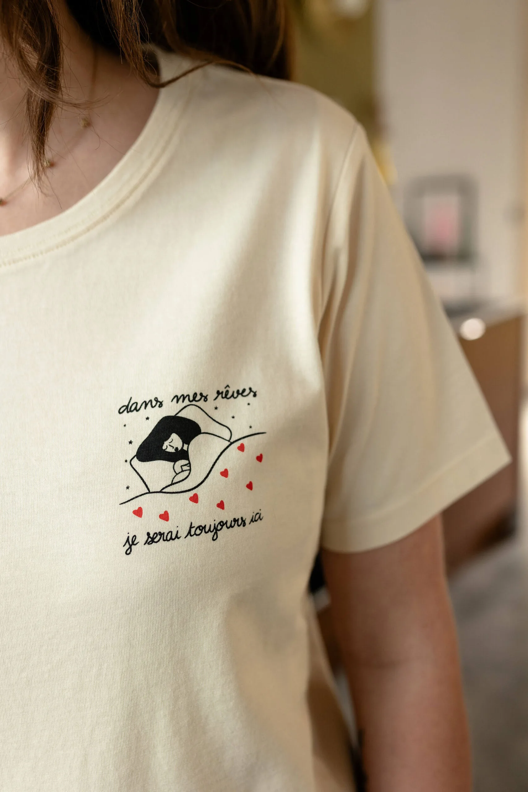 Tee shirt allaitement collab famille Atelier Belette Maude Manivert