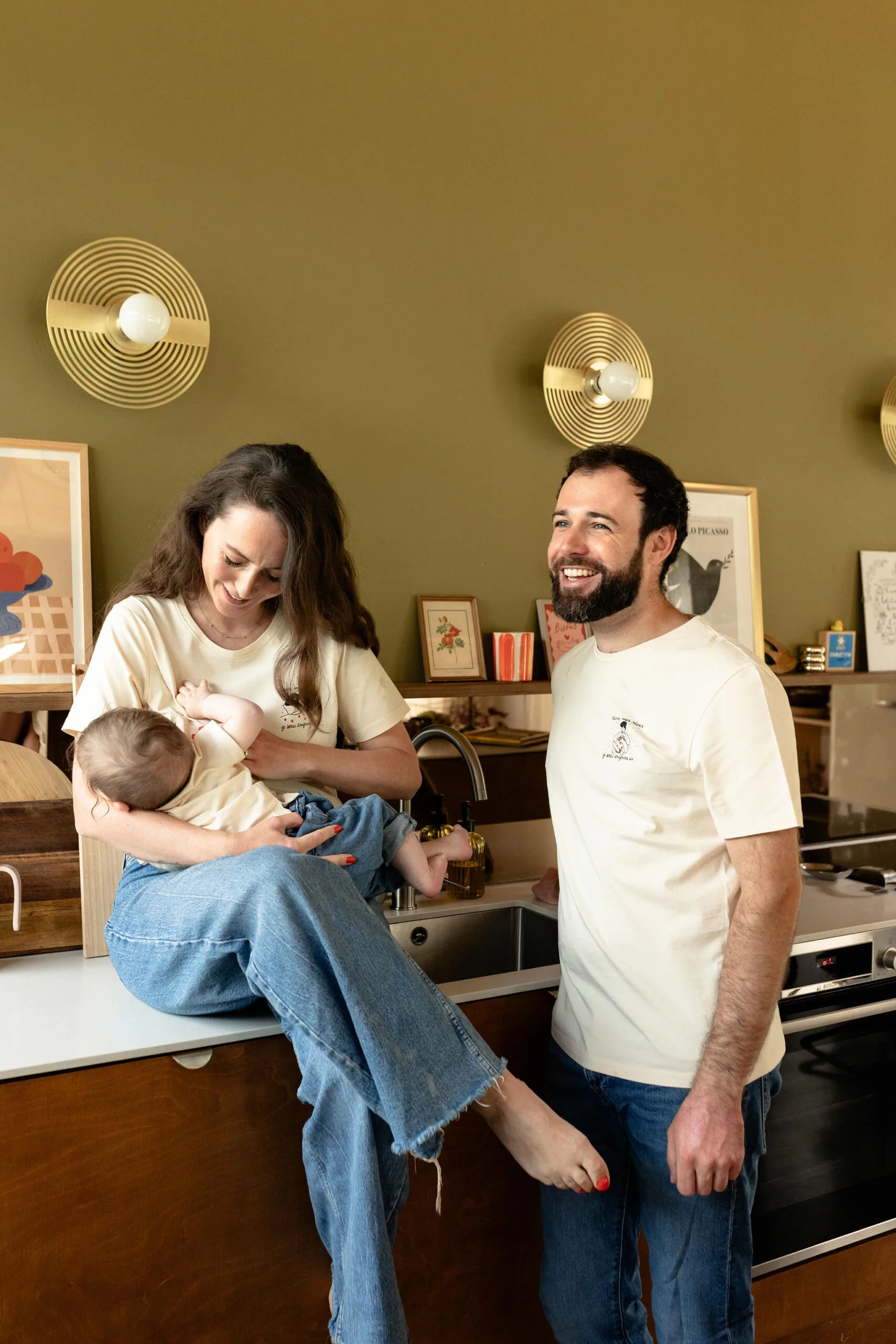 Tee shirt collab famille Atelier Belette Maude Manivert