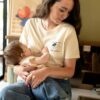 Tee shirt allaitement collab famille Atelier Belette Maude Manivert