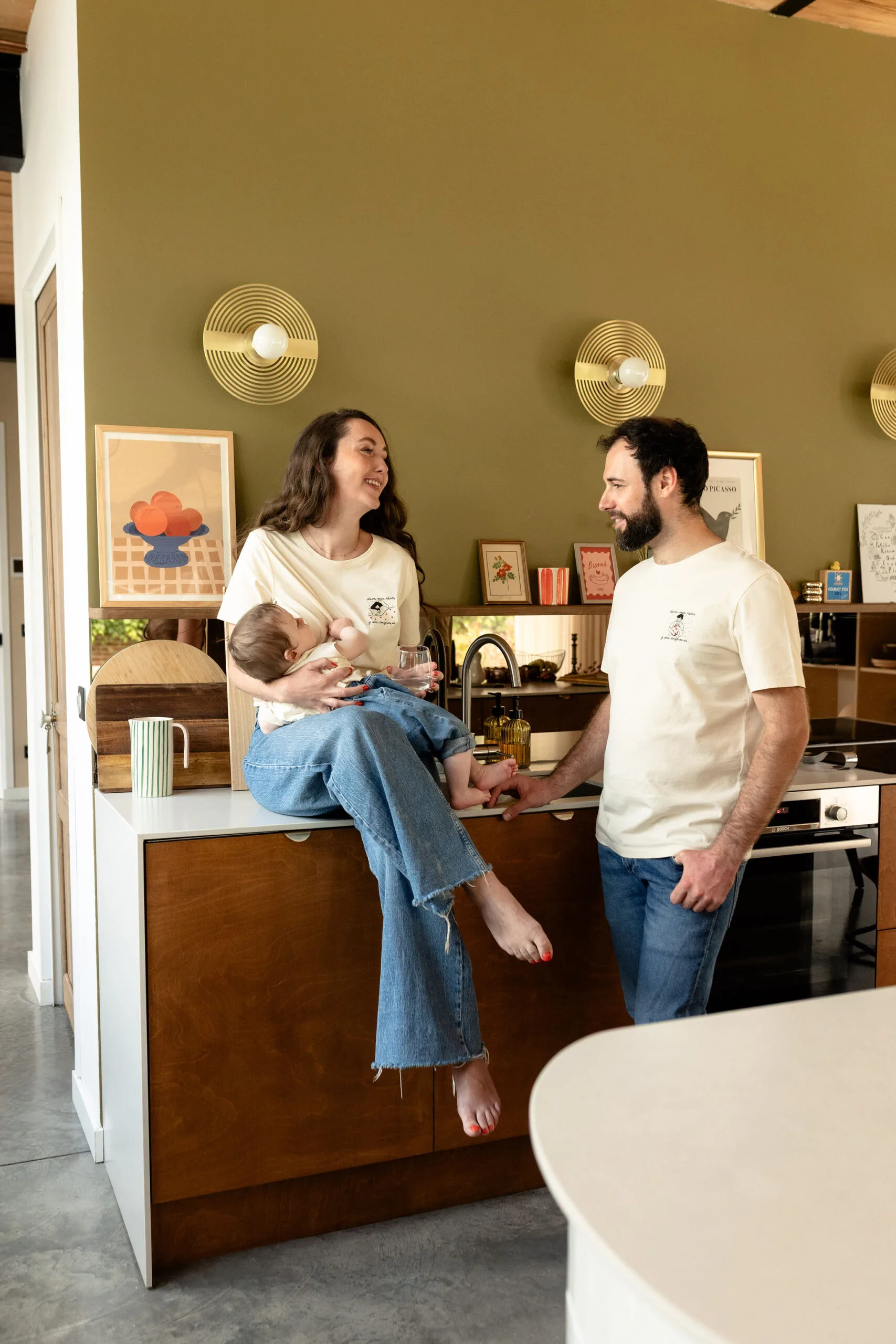 Tee shirt collab famille Atelier Belette Maude Manivert