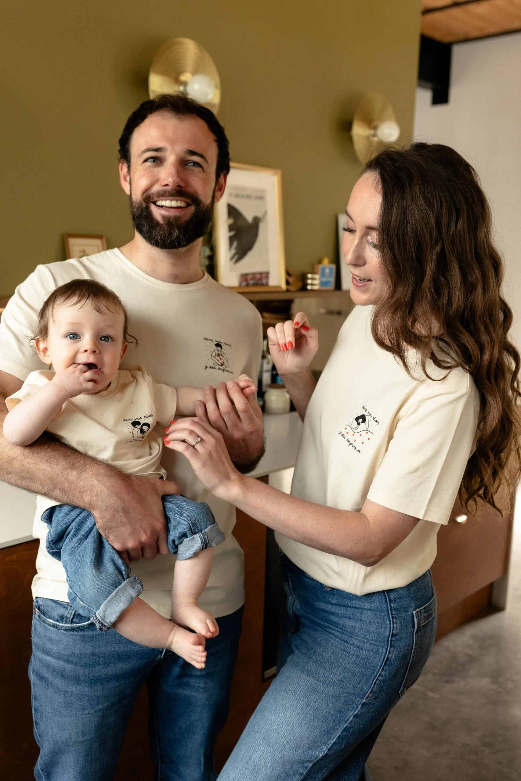 Tee shirt collab famille Atelier Belette Maude Manivert
