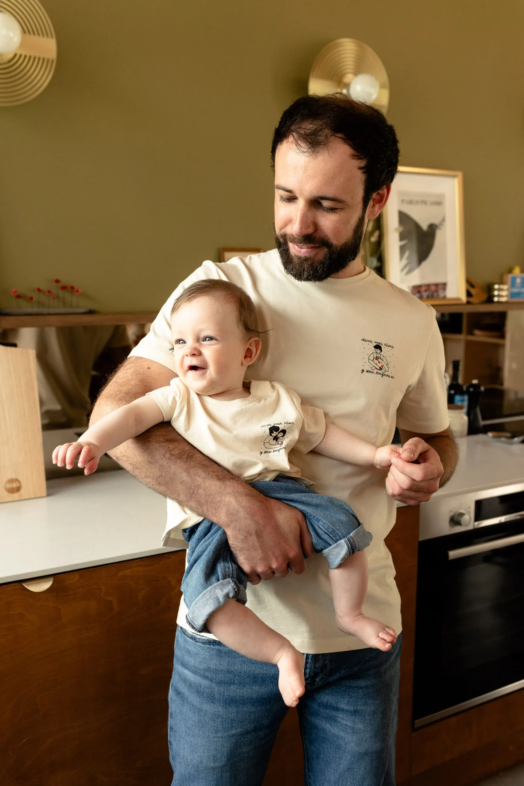 Tee shirt collab famille Atelier Belette Maude Manivert