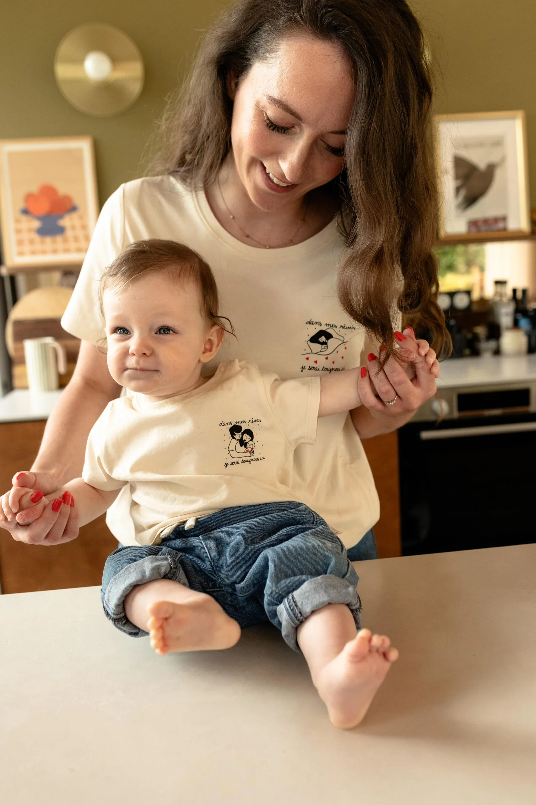 Tee shirt collab famille Atelier Belette Maude Manivert