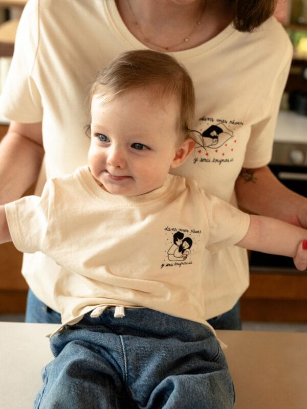 Tee shirt collab famille Atelier Belette Maude Manivert