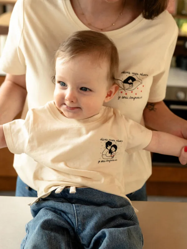 Tee shirt collab famille Atelier Belette Maude Manivert