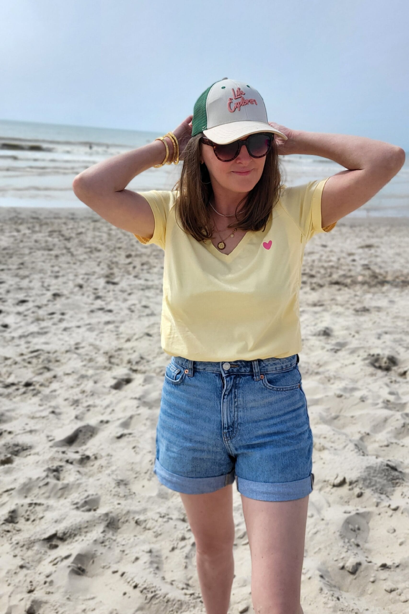 tee shirt allaitement jaune banana twist atelier belette