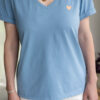 tee shirt allaitement bleu ciel beyond the sky atelier belette