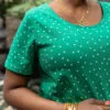 tee shirt allaitement vert pois Dot worry be happy atelier belette