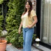 tee shirt allaitement jaune banana twist atelier belette