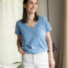 tee shirt allaitement bleu ciel beyond the sky atelier belette