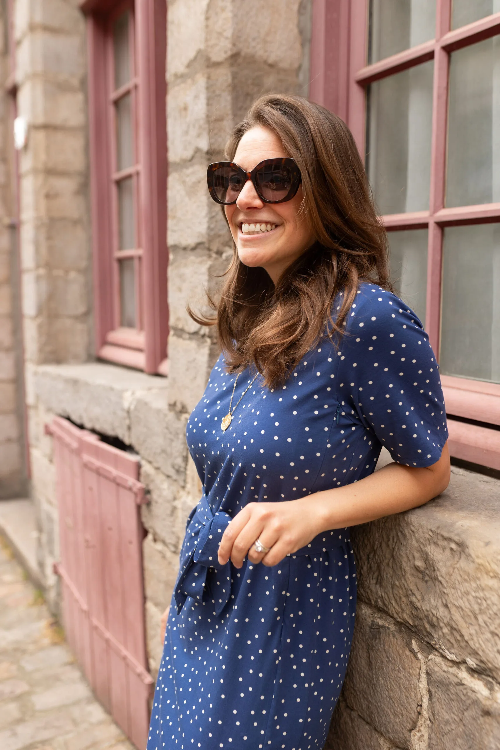 robe allaitement longue pois oh, jacky o atelier belette