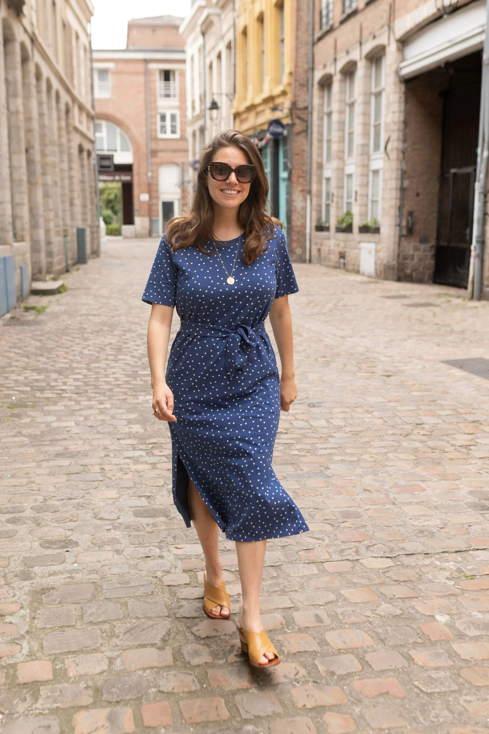 robe allaitement longue pois oh, jacky o atelier belette