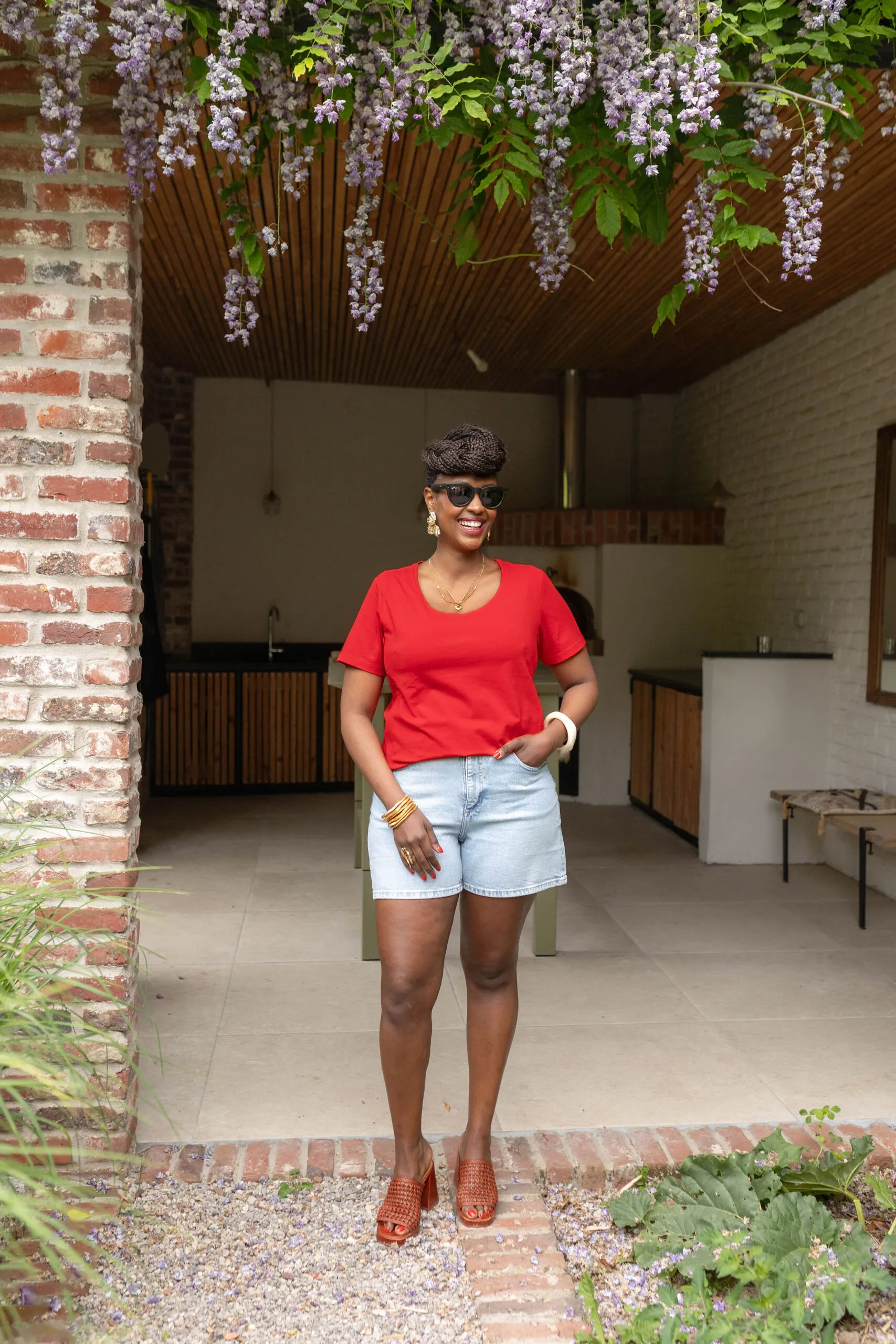 tee shirt allaitement rouge atelier belette simply red