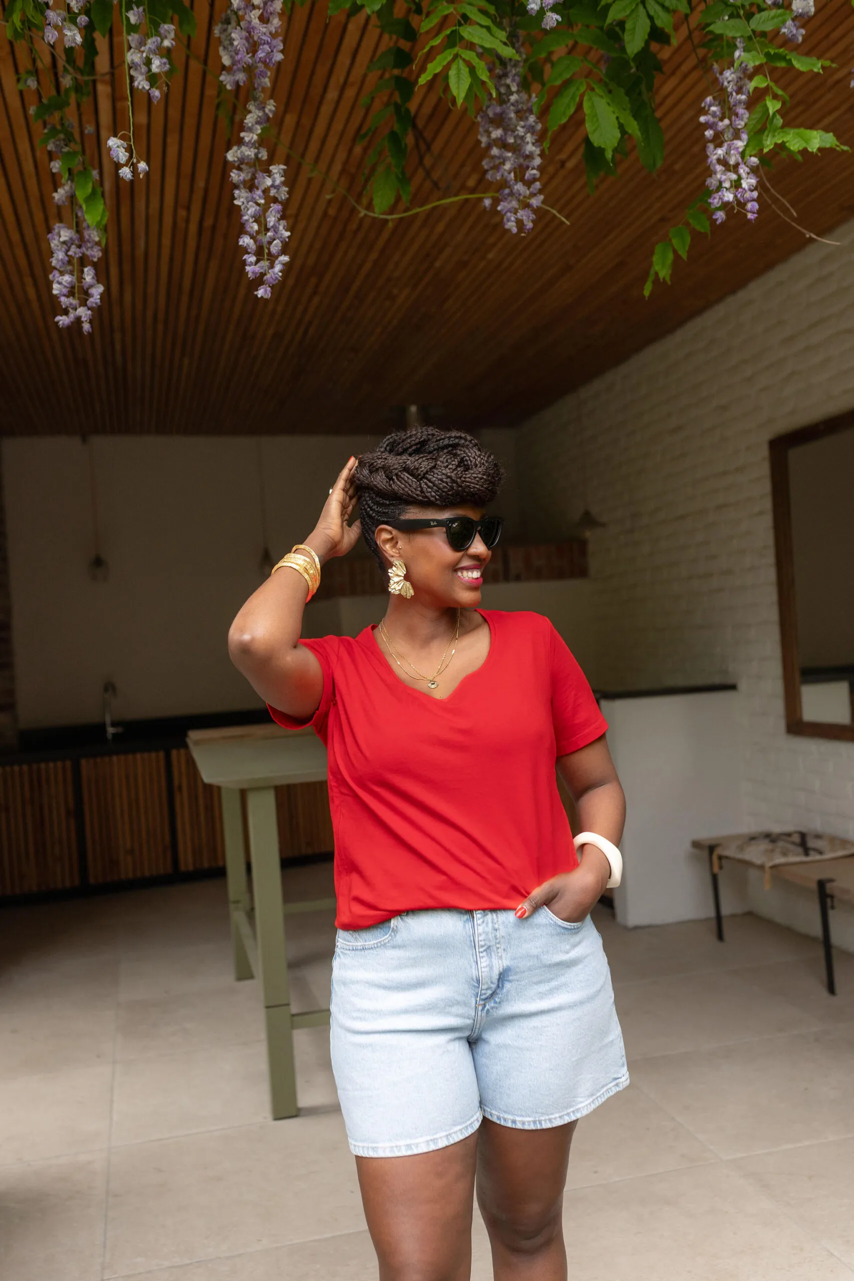 tee shirt allaitement rouge atelier belette simply red