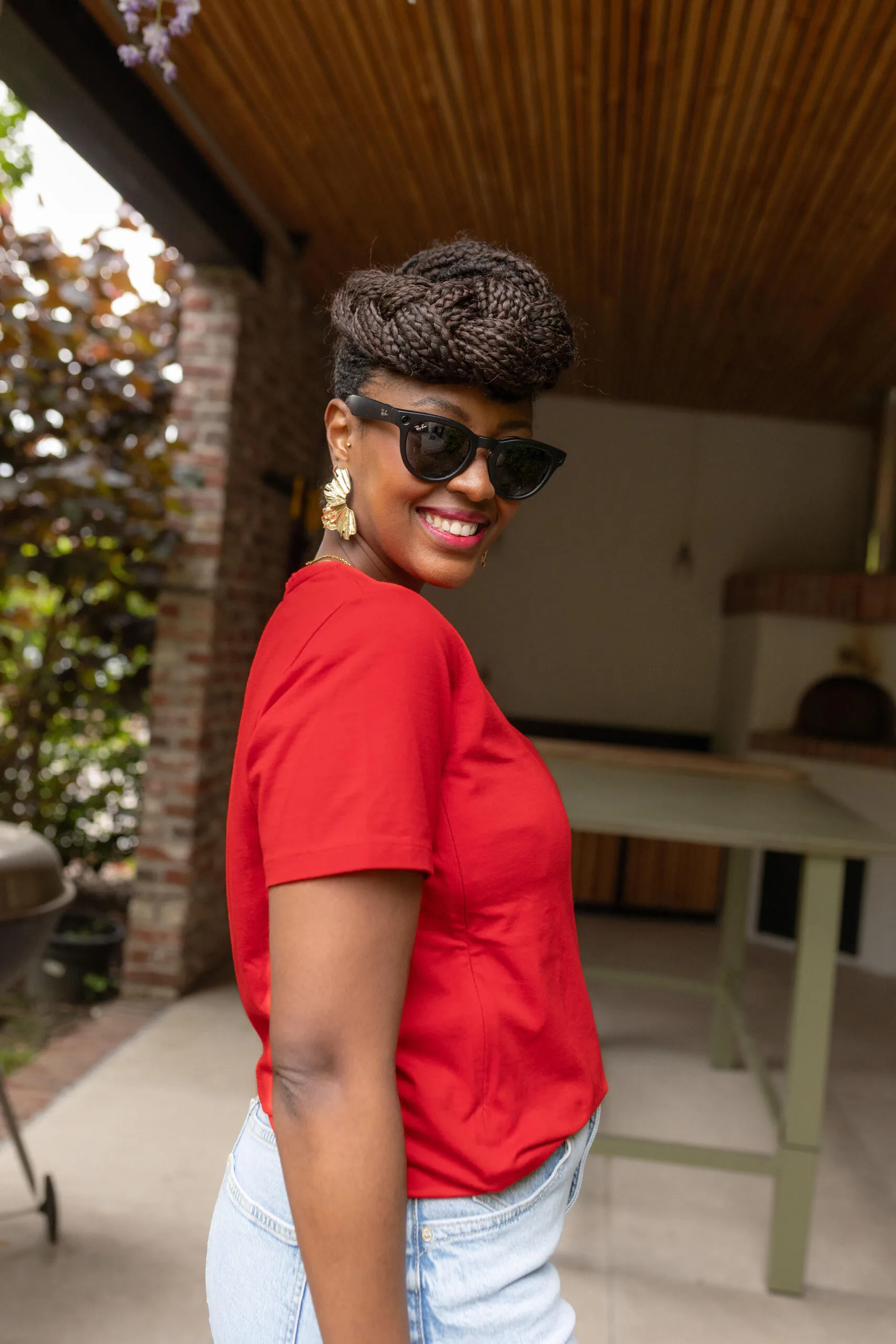 tee shirt allaitement rouge atelier belette simply red