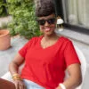 tee shirt allaitement rouge atelier belette simply red