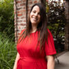 robe allaitement longue rouge uptown mom atelier belette