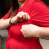 robe allaitement longue rouge uptown mom atelier belette