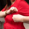 robe allaitement longue rouge uptown mom atelier belette